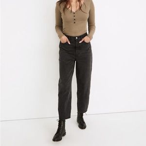 Madewell Petite Balloon Jeans in Noll Wash